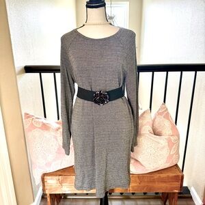 Lou & grey sweater dress grey long sleeve